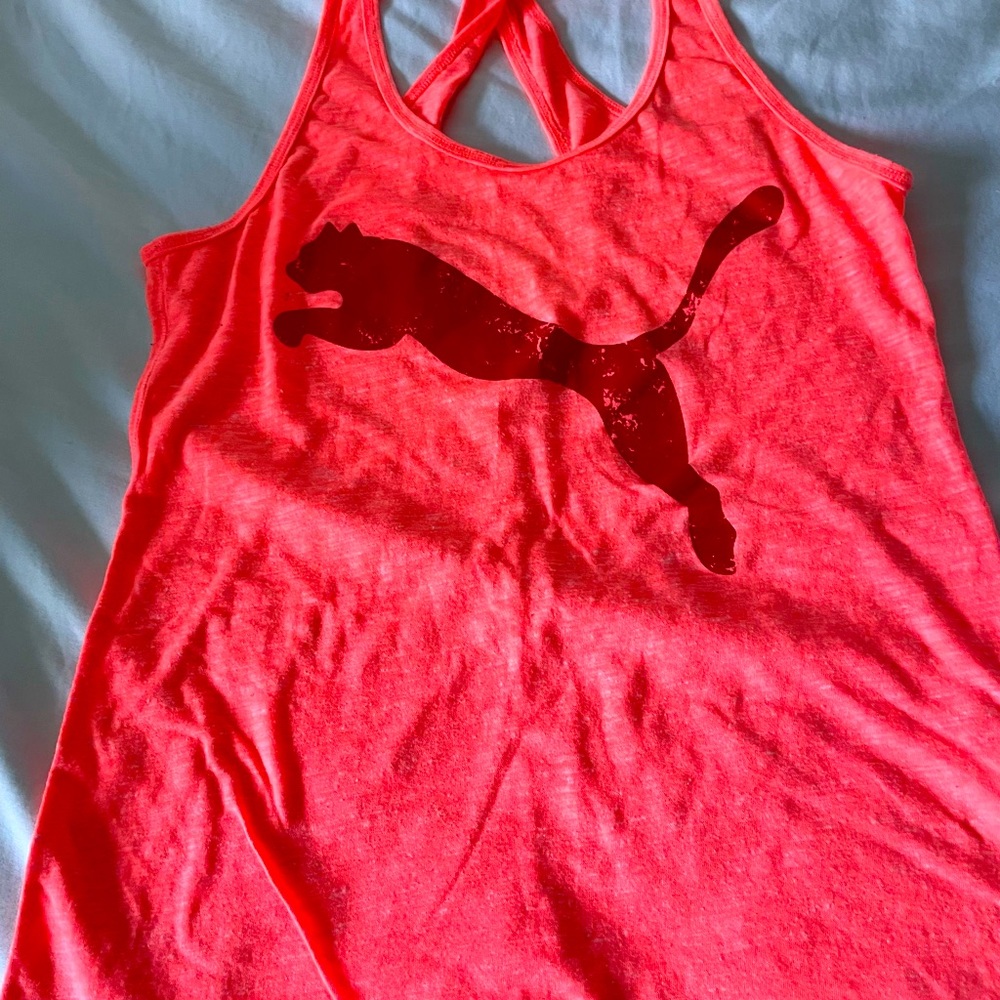 PUMA coral color tank sz S